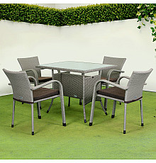 Комплект садових меблів Greengard Комфорт 120 Рт-20120-4, сірий