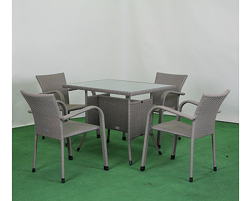 Комплект садових меблів Greengard Комфорт 120 Рт-20120-4, сірий