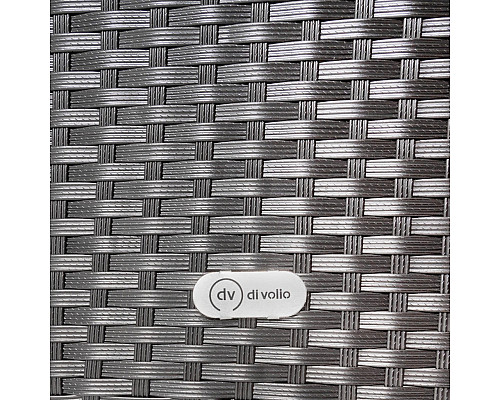 Комплект садових меблів Di Volio VERONA 6-місний, чорно-кремовий