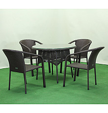 Комплект садових меблів Greengard Балеар Лайт New Рт-20194-8, коричневий