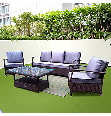 Комплект садових меблів Greengard Бостон Рт-20121, коричнево-сірий