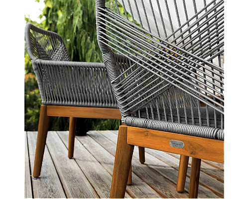 Комплект садових меблів Di Volio Piago 4-місний, сіро-коричневий