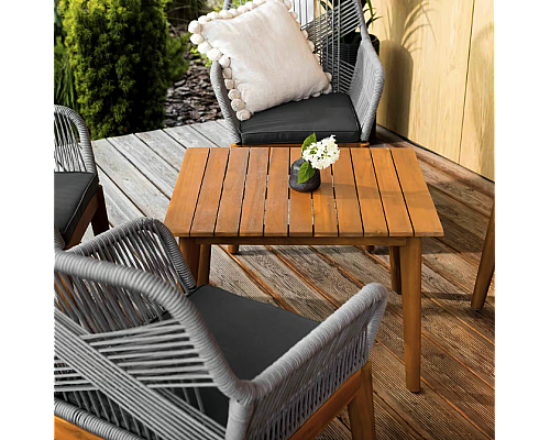 Комплект садових меблів Di Volio Piago 4-місний, сіро-коричневий