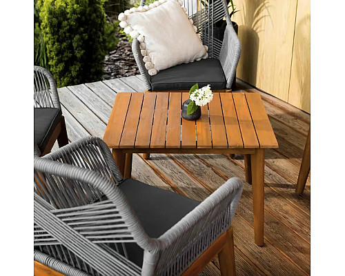 Комплект садових меблів Di Volio Piago 4-місний, сіро-коричневий