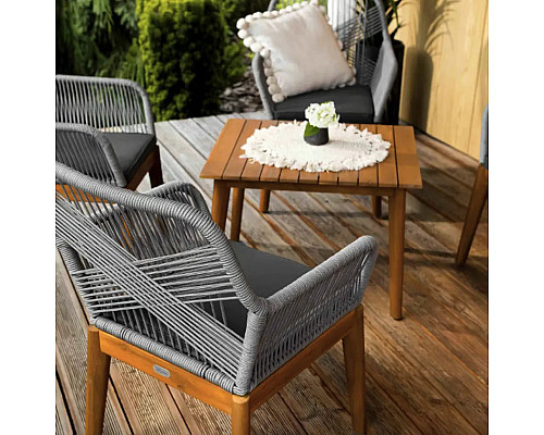 Комплект садових меблів Di Volio Piago 4-місний, сіро-коричневий