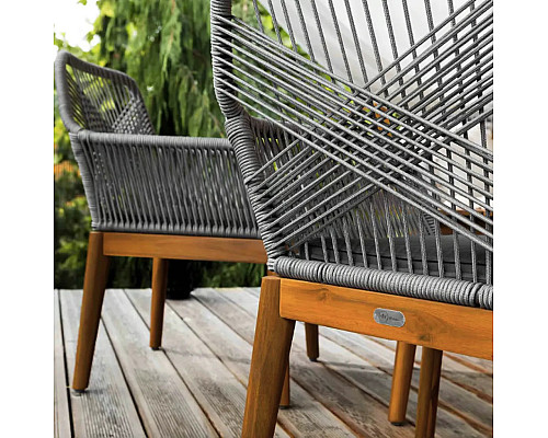 Комплект садових меблів Di Volio Piago 4-місний, сіро-коричневий