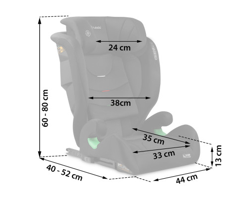 Автокрісло Nukido Louis Soft чорне 15-36 кг ISOFIX