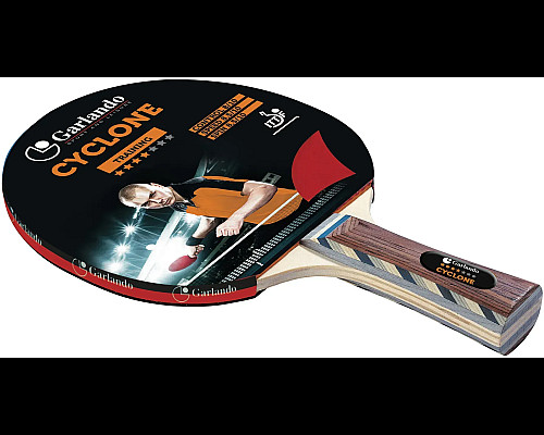 Ракетка для настільного тенісу Garlando Cyclone 4 Stars, чорна