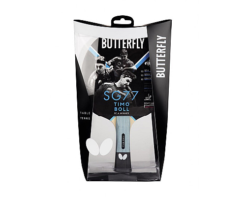 Ракетка для настільного тенісу BUTTERFLY Timo Boll SG77, чорно-червона
