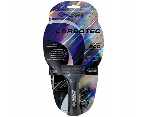 Ракетка для настільного тенісу DONIC CarboTec 900, чорно-червона