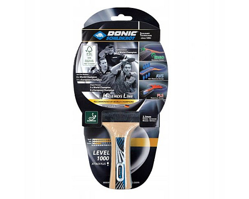 Ракетка для настільного тенісу DONIC Legends 1000, чорна