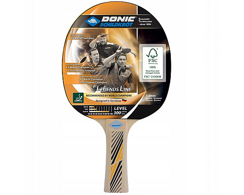 Ракетка для настільного тенісу DONIC Legends 300, чорна