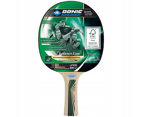 Ракетка для настільного тенісу DONIC Legends 400, чорна