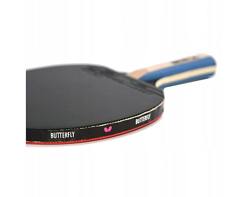 Ракетка для настільного тенісу BUTTERFLY Timo Boll Silver, чорно-червона
