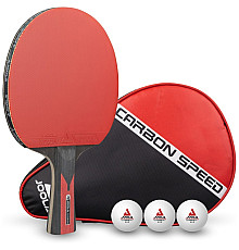 Набір для настільного тенісу Joola Carbon Speed, чорно-червоний