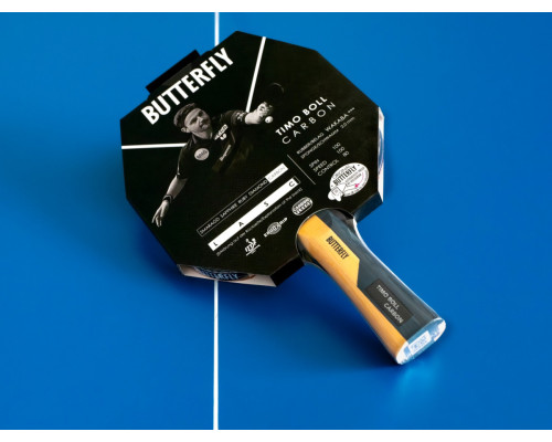 Ракетка для настільного тенісу BUTTERFLY Timo Boll Carbon, чорно-червона