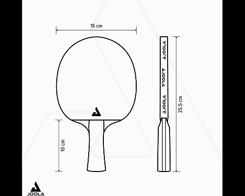 Ракетка для настільного тенісу Joola Carbon Control, чорно-червона