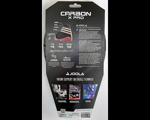 Ракетка для настільного тенісу Joola Carbon X Pro, чорно-червона
