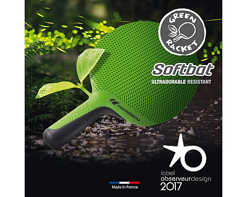 Ракетка для настільного тенісу Cornilleau SOFTBAT OUTDOOR, червона