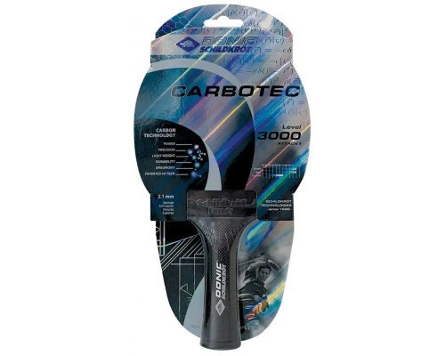 Ракетка для настольного тенниса Donic CarboTec 3000, чорно-червона