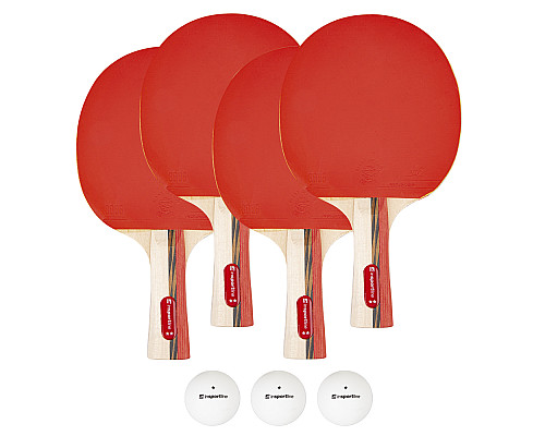 Набір для настільного тенісу inSPORTline Ekiset EK2, чорно-червоний