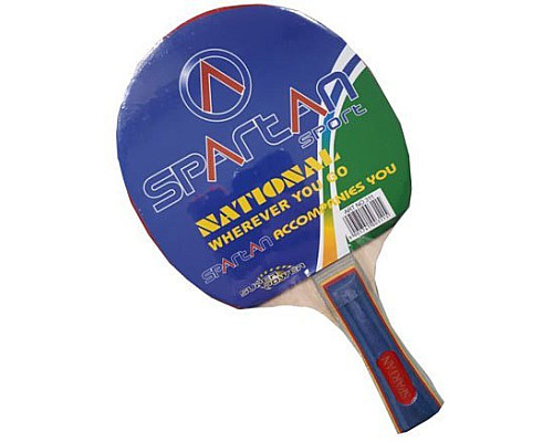 Ракетка для настільного тенісу SPARTAN Easy, чорно-червона
