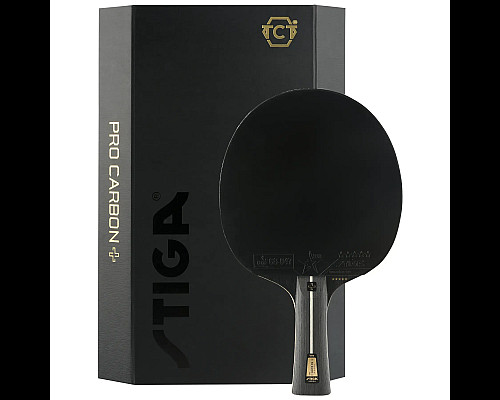 Ракетка для настільного тенісу Stiga Pro Carbon Plus 5 Star FL, чорна
