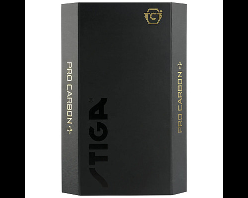 Ракетка для настільного тенісу Stiga Pro Carbon Plus 5 Star FL, чорна