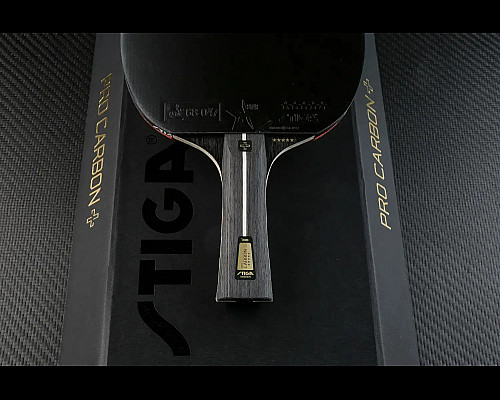 Ракетка для настільного тенісу Stiga Pro Carbon Plus 5 Star FL, чорна