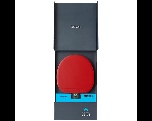 Ракетка для настільного тенісу Stiga Royal Crystal 4 Star FL, чорно-червона