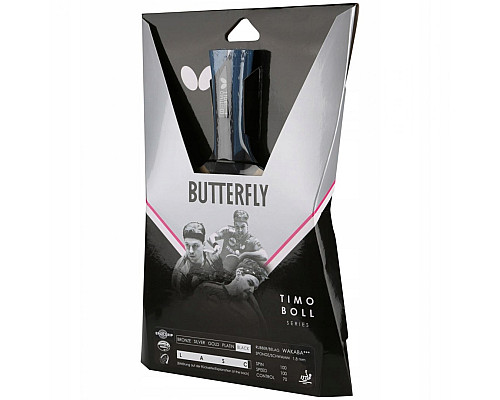 Ракетка для настільного тенісу BUTTERFLY Timo Boll Black, чорно-червона