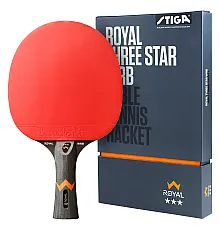 Ракетка для настільного тенісу Stiga Royal WRB 3 Star FL, чорно-червона