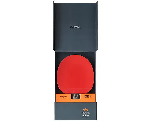 Ракетка для настільного тенісу Stiga Royal WRB 3 Star FL, чорно-червона
