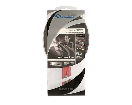 Ракетка для настільного тенісу DONIC WALDNER 1000, чорно-червона