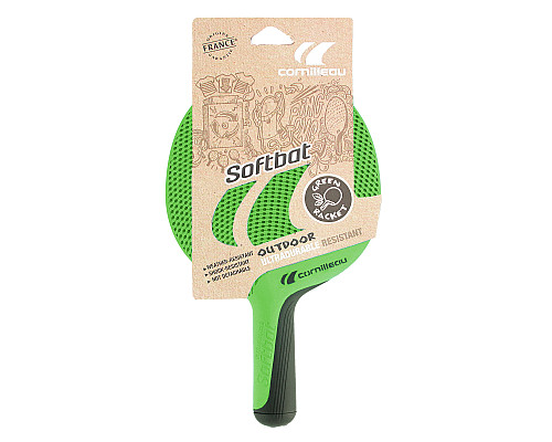 Ракетка для настільного тенісу Cornilleau SOFTBAT OUTDOOR, зелена