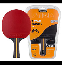 Ракетка для настільного тенісу Stiga Trinity 3 Star FL, чорно-червона