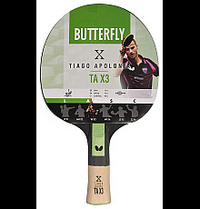 Ракетка для настільного тенісу Butterfly Tiago Apolonia TAX3, червона