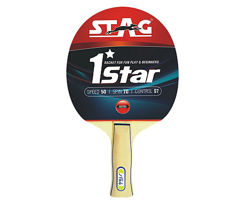 Ракетка для настільного тенісу STAG 1STAR, червона