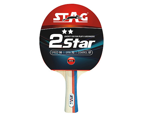 Ракетка для настільного тенісу STAG 2STAR, червона