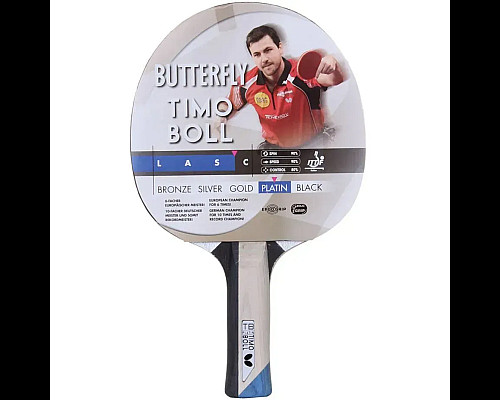 Ракетка для настільного тенісу Butterfly Timo Boll Platinum, чорно-червона