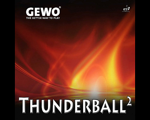 Накладка для ракетки Gewo Thunderball² 2.1, червона