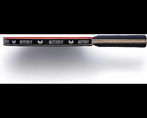 Ракетка для настільного тенісу Butterfly Ovtcharov Prime C Carbon FL, чорно-червона