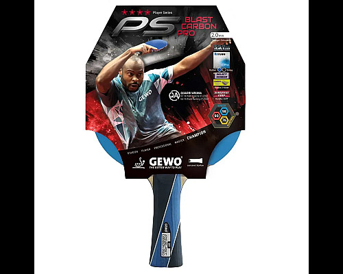Ракетка для настільного тенісу Gewo PS Blast Carbon Pro FL, синя