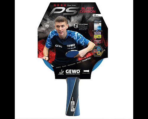 Ракетка для настільного тенісу Gewo PS Blast Carbon FL, синя