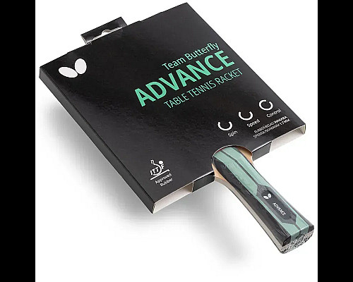 Ракетка для настільного тенісу Team Butterfly Advance FL, чорно-червона