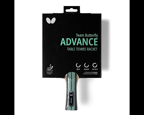 Ракетка для настільного тенісу Team Butterfly Advance FL, чорно-червона