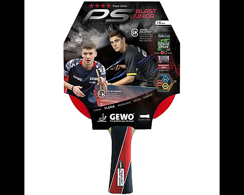 Ракетка для настільного тенісу Gewo PS Blast Junior FL, червона