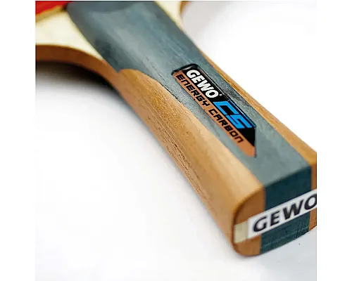 Ракетка для настільного тенісу Gewo CS Energy Carbon FL, чорно-червона