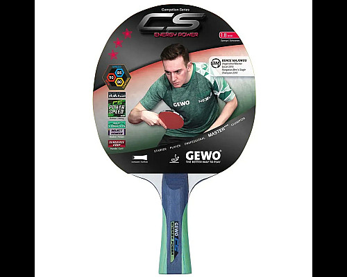 Ракетка для настільного тенісу Gewo CS Energy Power FL, чорно-червона