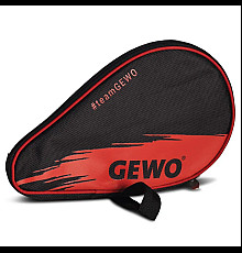 Чохол для ракетки Gewo Round Cover Wave з відділенням для м'ячів, чорно-червоний